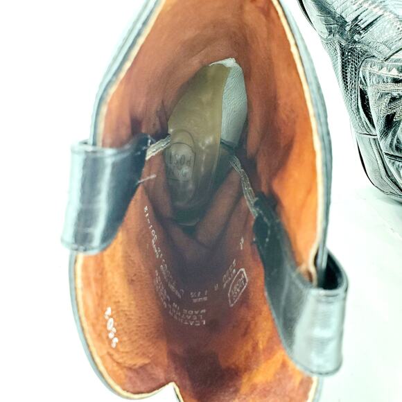 Dan Post Exotic Teju Lizard Western Boots Size 11.5 - Picture 8 of 10